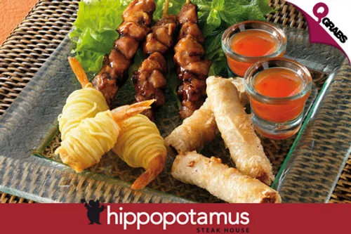 Experience an Authentic French Feast! Choose from: QR49 for a Cretan Salad & Hippo Steak or QR45 for an Asian Platter & Sautéed Pineapple or QR35 for Chicken Wings & a Cheese Burger (QR102/94/75 Value)